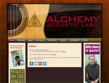 Tablet Screenshot of alchemyacousticlabs.com